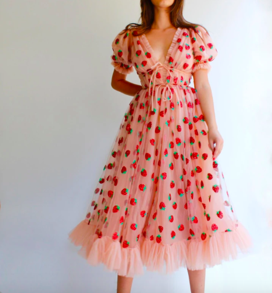 strawberry dress