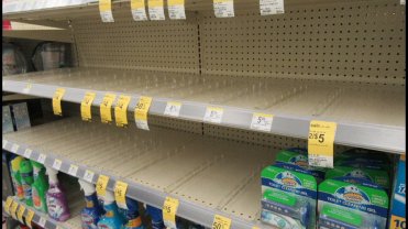 empty shelves