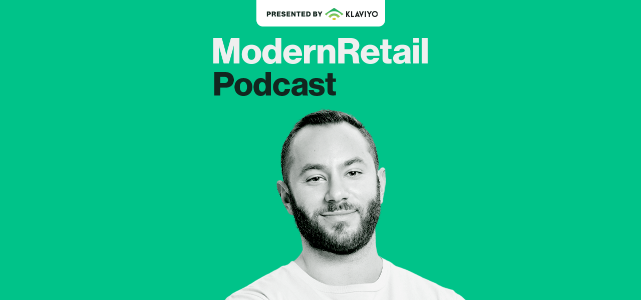 The header image shows a headshot of this week's Modern Retail podcast guest is Gabi Lewis from Magic Spoon.
