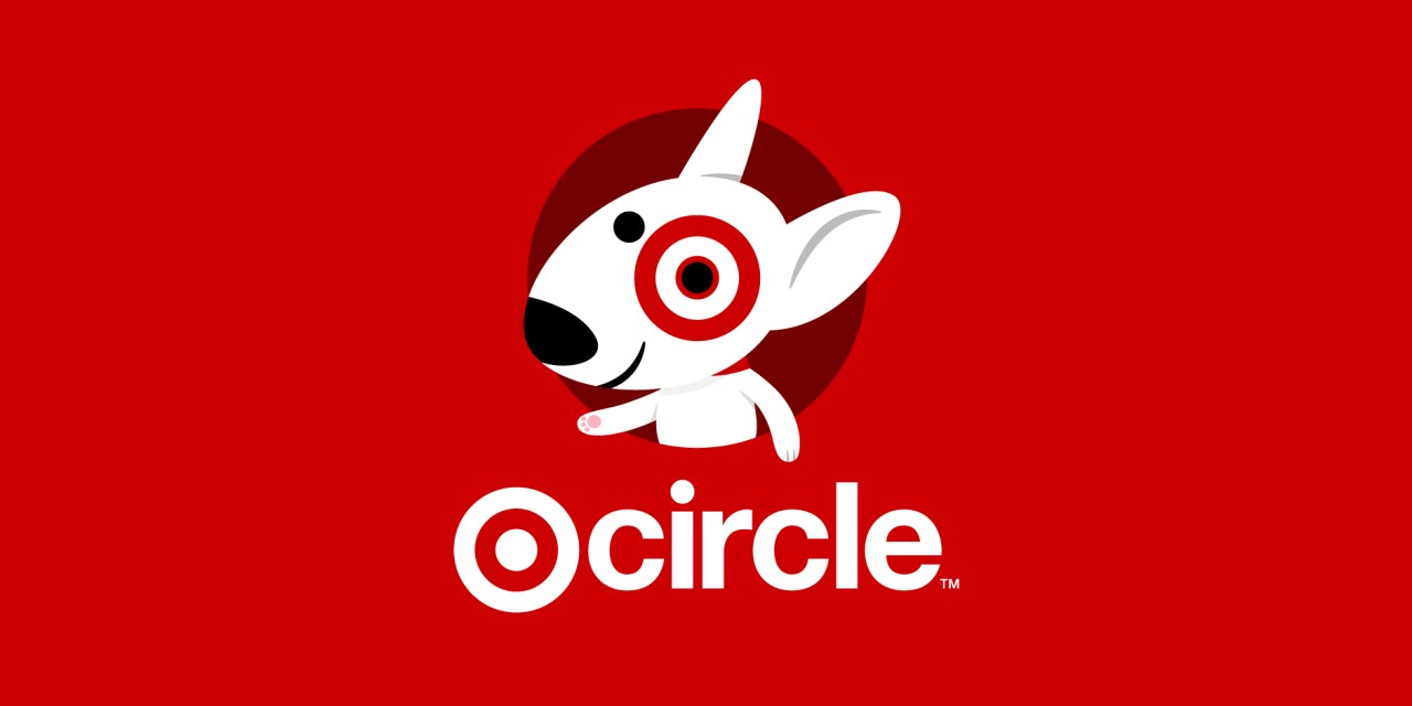 The header image features Target's mascot dog, Bullseye, and the Circle logo.