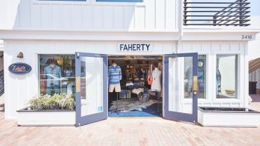 The head image shows the outside of a Faherty store.