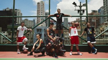 Promotional photograph of people in Nike apparel.
