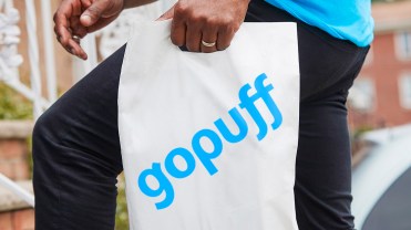 Photograph of a GoPuff bag.