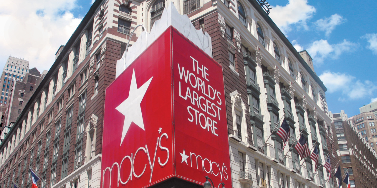 Facade of Macy's Herald Square Department store