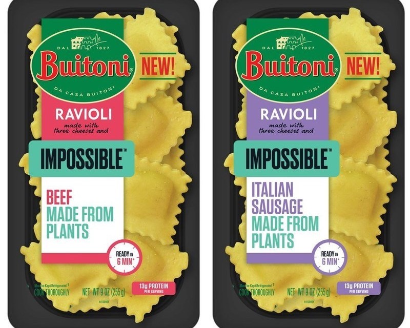 Buitoni's new ravioli co-created with Impossible Foods