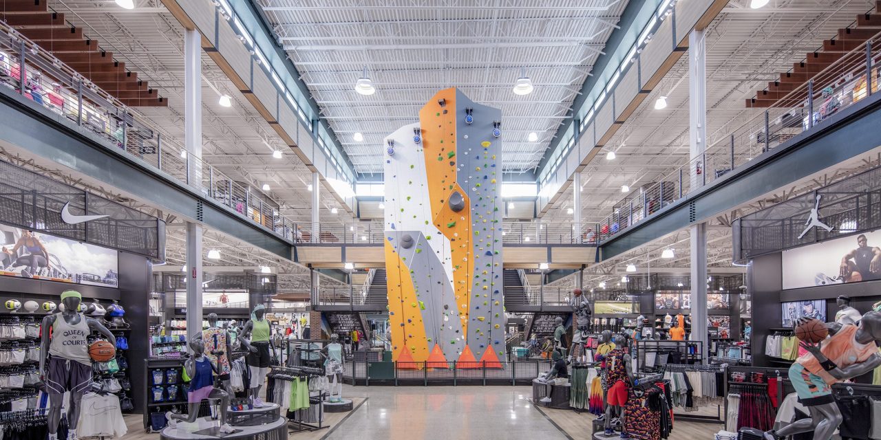 Inside one of athleticwear retailer Dick's Sporting Goods stores