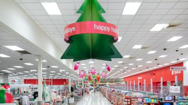 Holiday display at Target