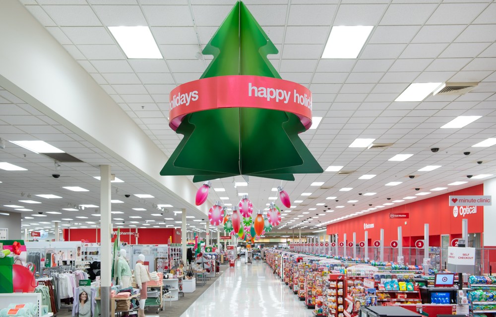 Holiday display at Target