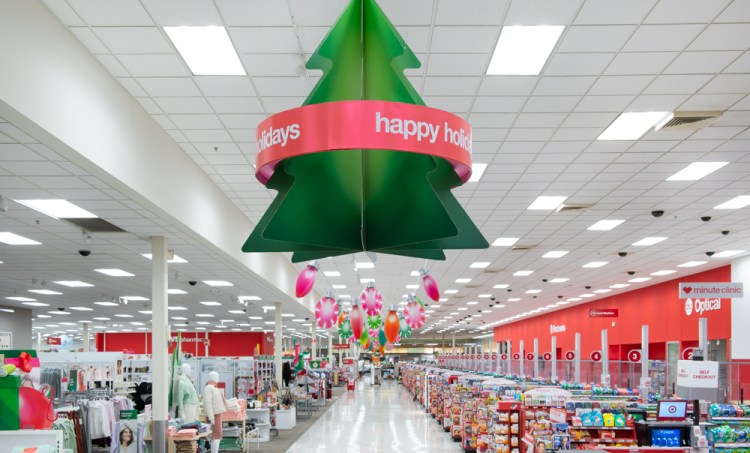 Holiday display at Target