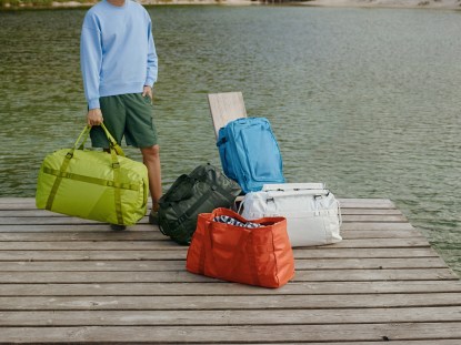 Duffel bags and backpacks from Away