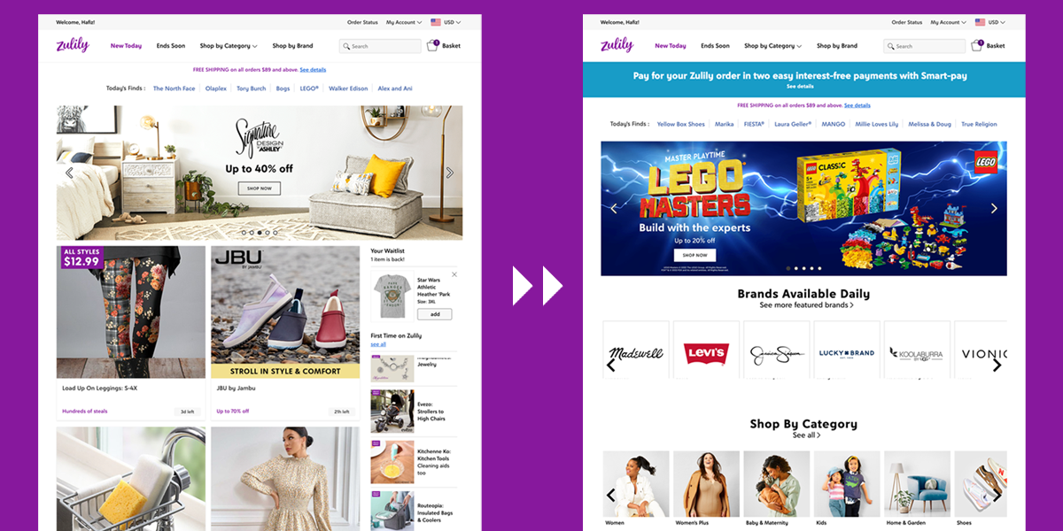 Zulily updates its sales strategy to highlight big-name brands