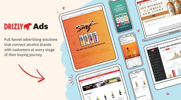Drizly, an online shopping and delivery platform for alcohol, launched a new ad network tailored to alcohol brands and manufacturers.