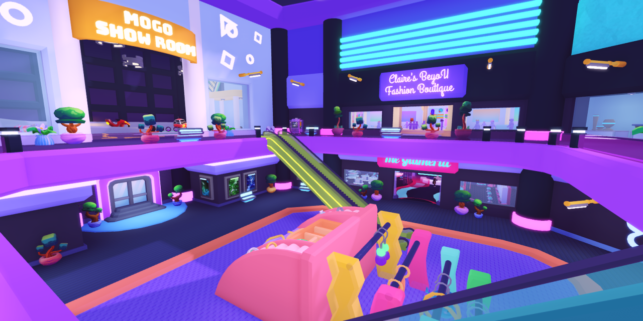Claire's "ShimmerVille" C-Style Mall in Roblox
