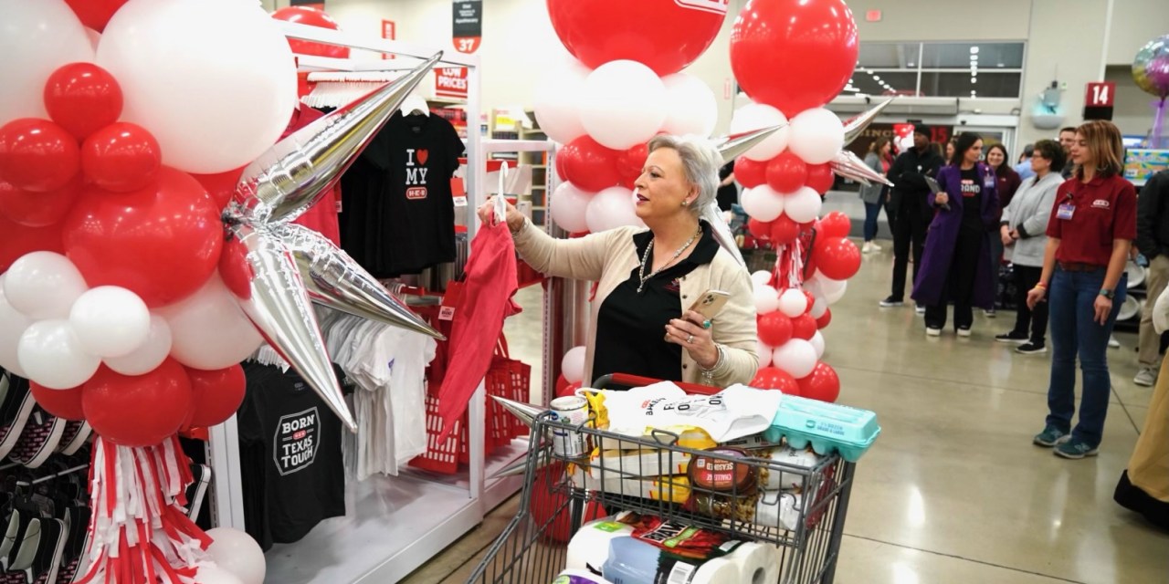 H-E-B shoppers buying the company's merch
