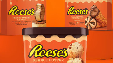 Reese's peanut butter sandwiches and peanut butter light ice creams