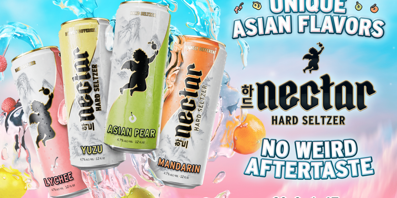 Nectar Hard Seltzer's different Asian flavors.