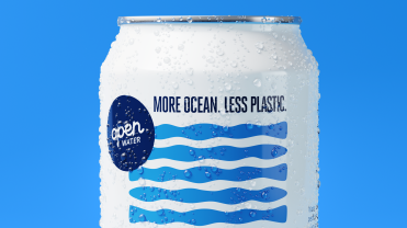 Open Water's tagline on its canned water.