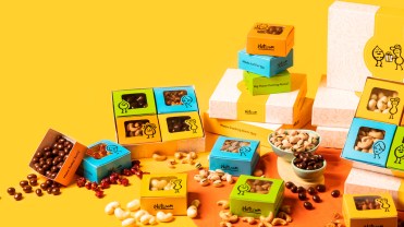 Nuts.com snack packaging and nuts