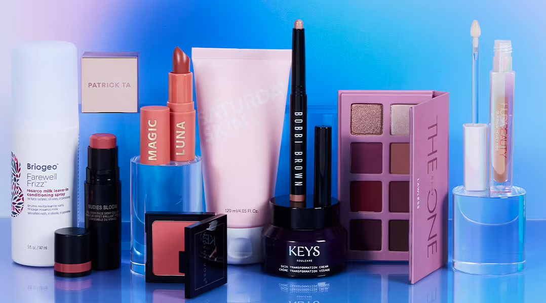Different makeup brands and products found on Ipsy.