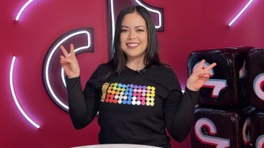 A TikTok influencer in Educational Insights' in-house studio.