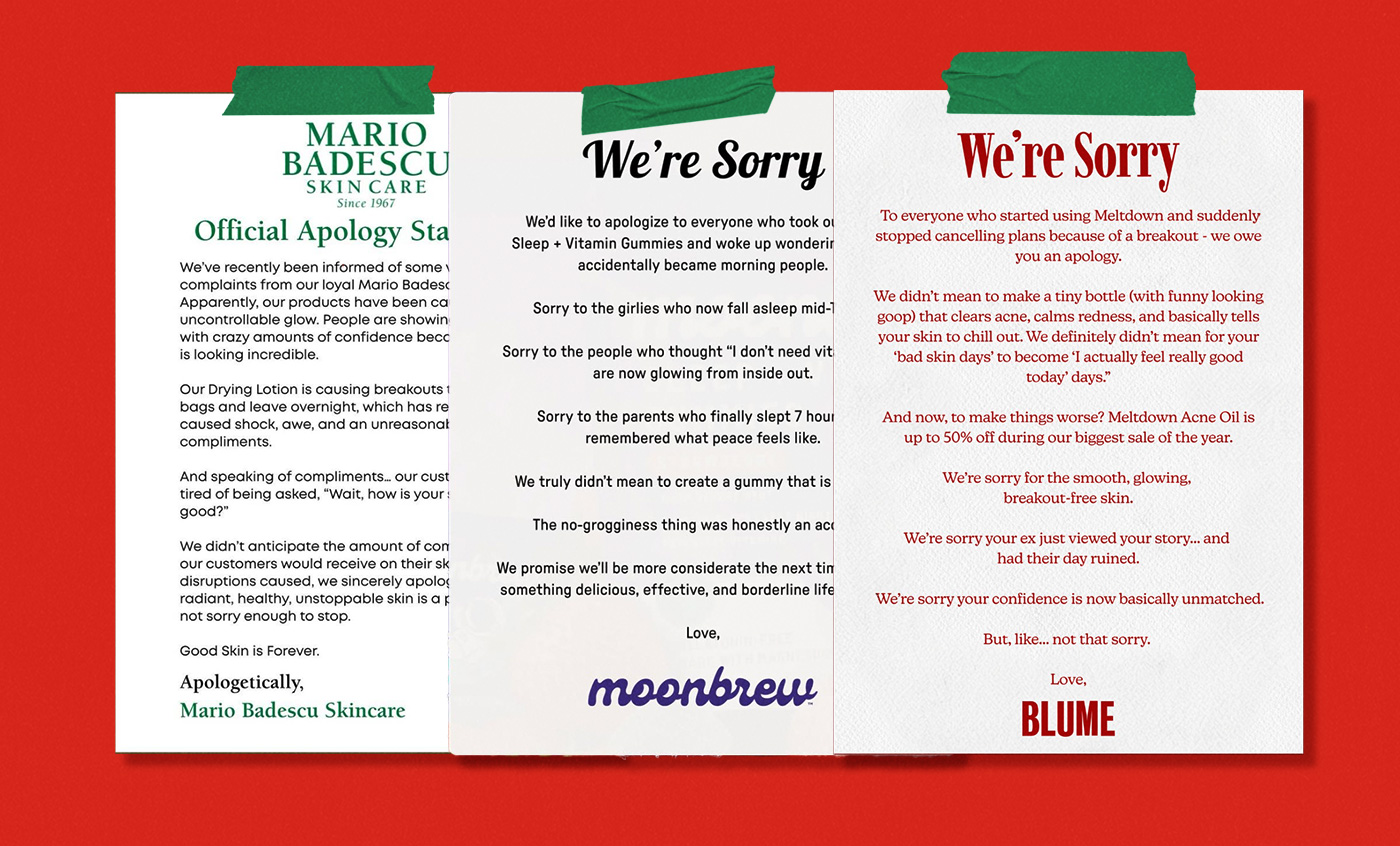 Why fake apologies from brands are all over Instagram