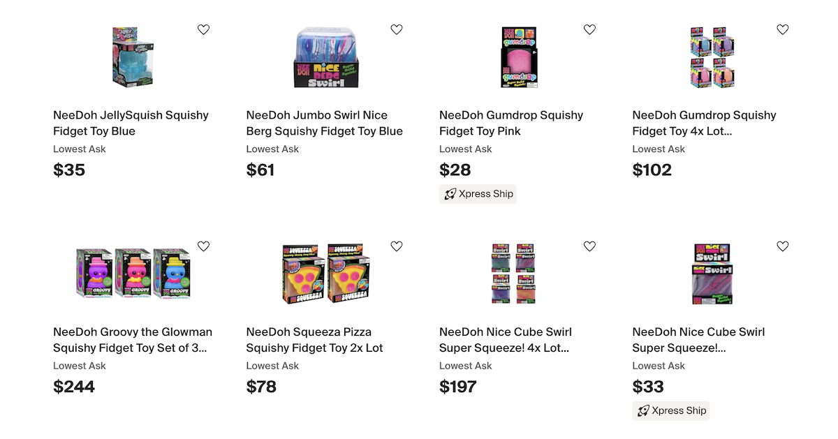 Needih Ripoff NeeDohs are fetching a premium on resale sites