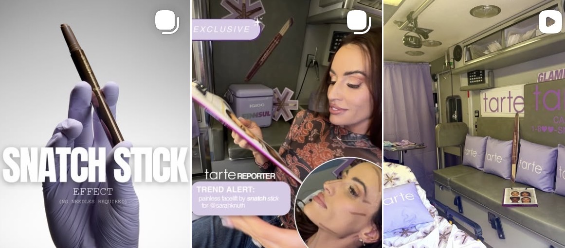 Tarte faces backlash for Snatch Sticks marketing mirroring plastic surgery