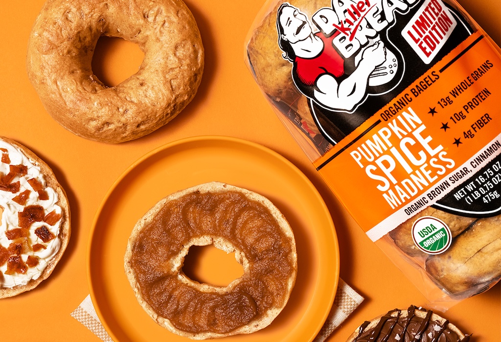 Dave’s Killer Bread is building a bigger strategy around seasonal products, starting with pumpkin spice bagels